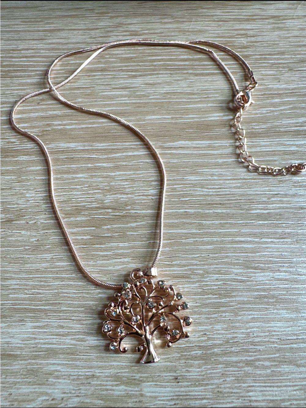 Rose Gold Tree Of Life Pendant Necklace NEW 🏷️